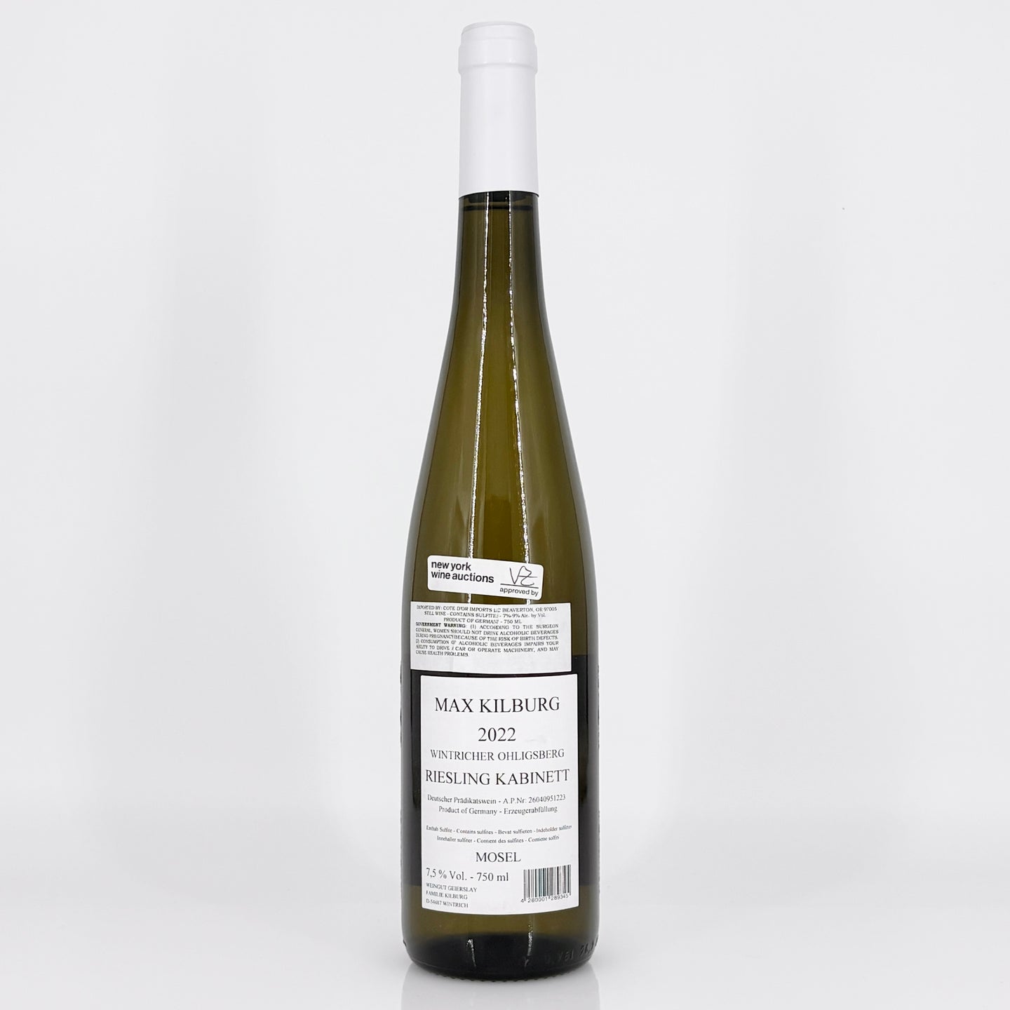 2022 Max Kilburg Ohligsberg Riesling Kabinett Mosel, Germany (Lot 4)