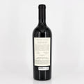 Wine bottle with a label on a white background