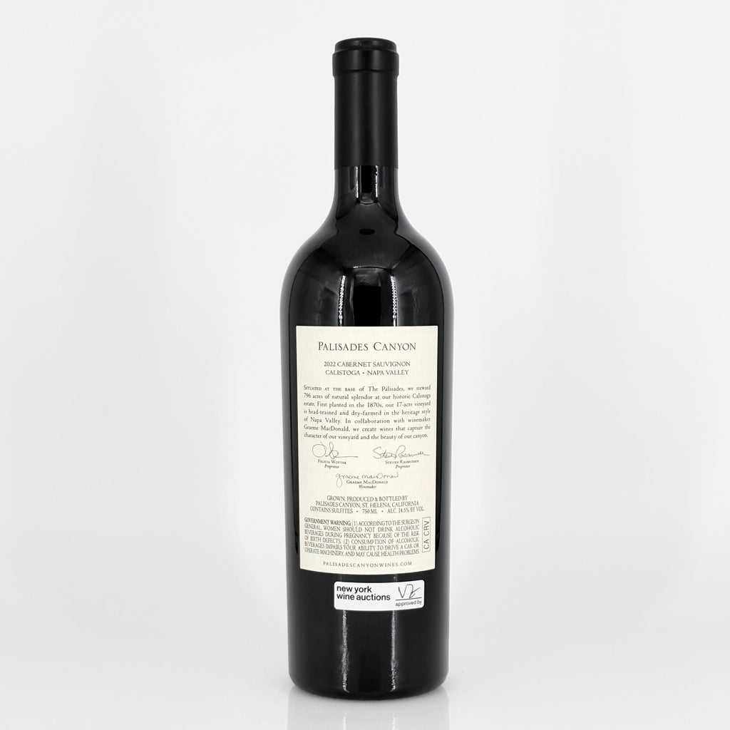 Wine bottle with a label on a white background