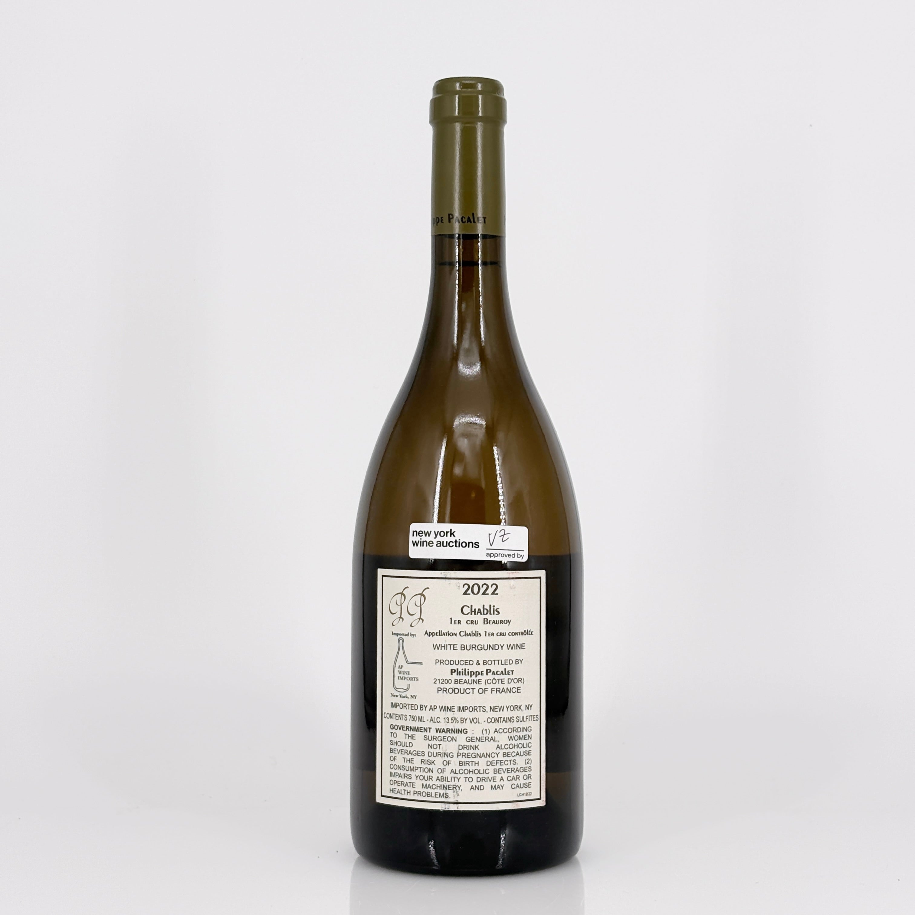 2022 Philippe Pacalet Beauroy Chablis Premier Cru, France