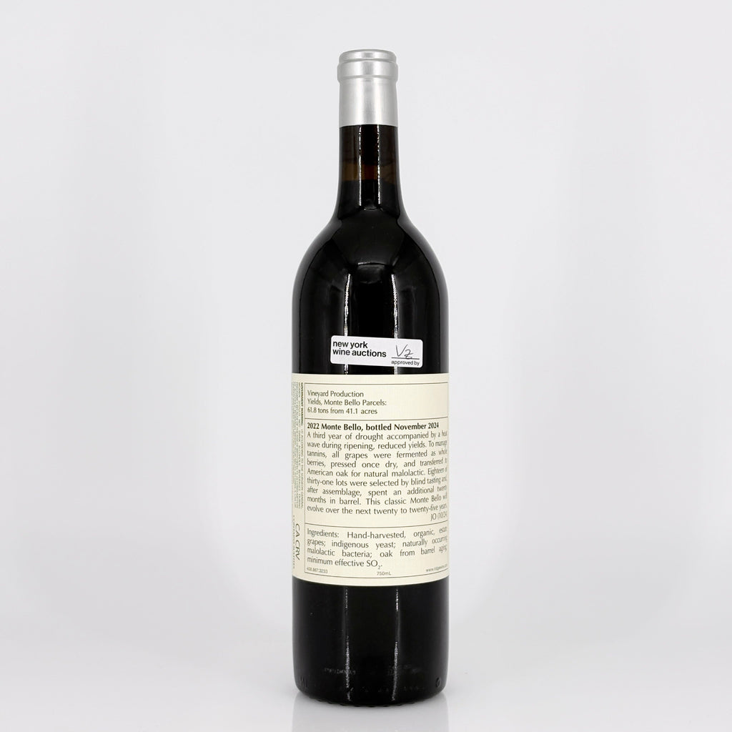 Wine bottle with a label on a white background