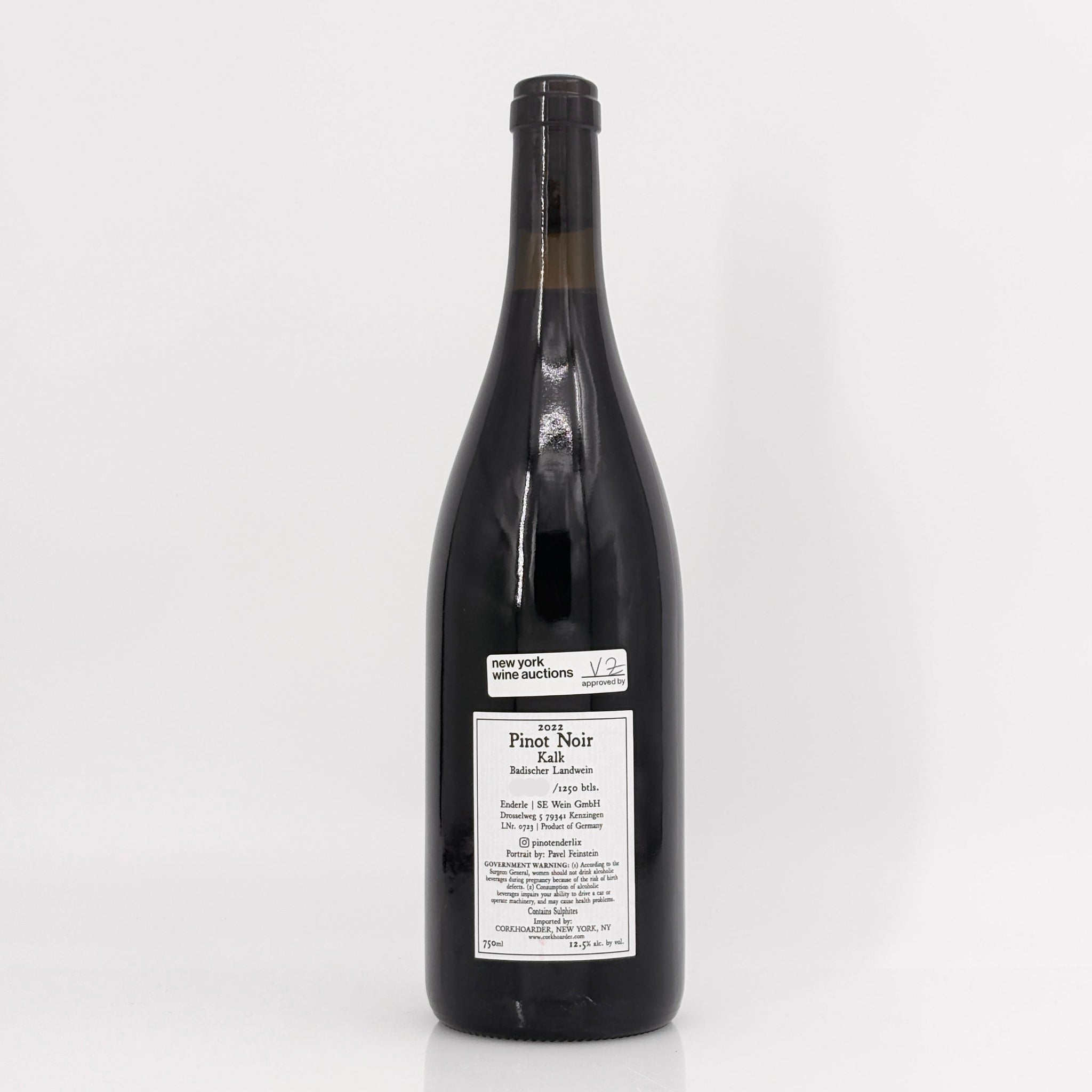 2022 Sven Enderle Kalk Pinot Noir Baden, Germany