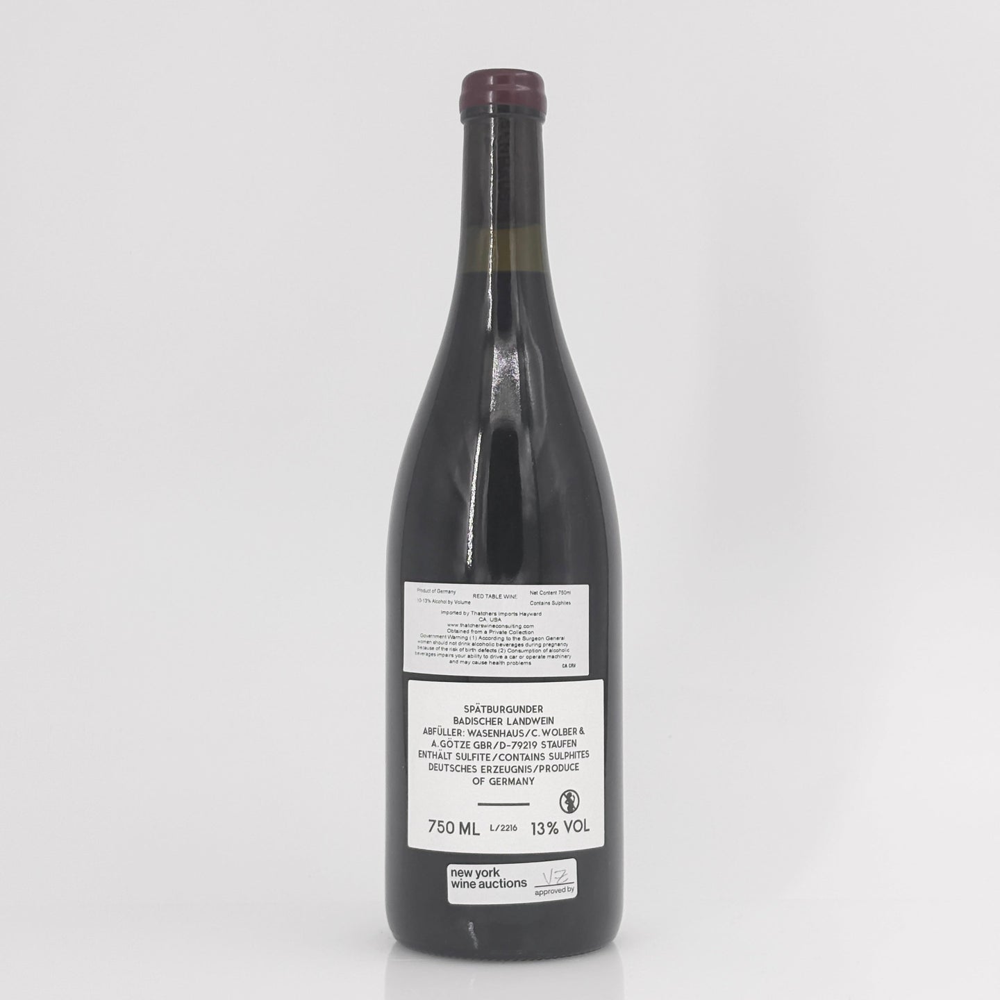 2022 Weingut Wasenhaus Hohlen Spatburgunder Baden, Germany
