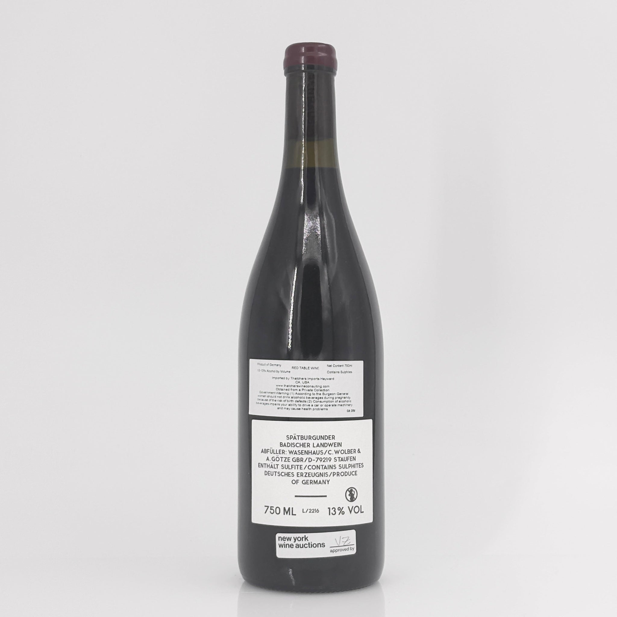 2022 Weingut Wasenhaus Hohlen Spatburgunder Baden, Germany