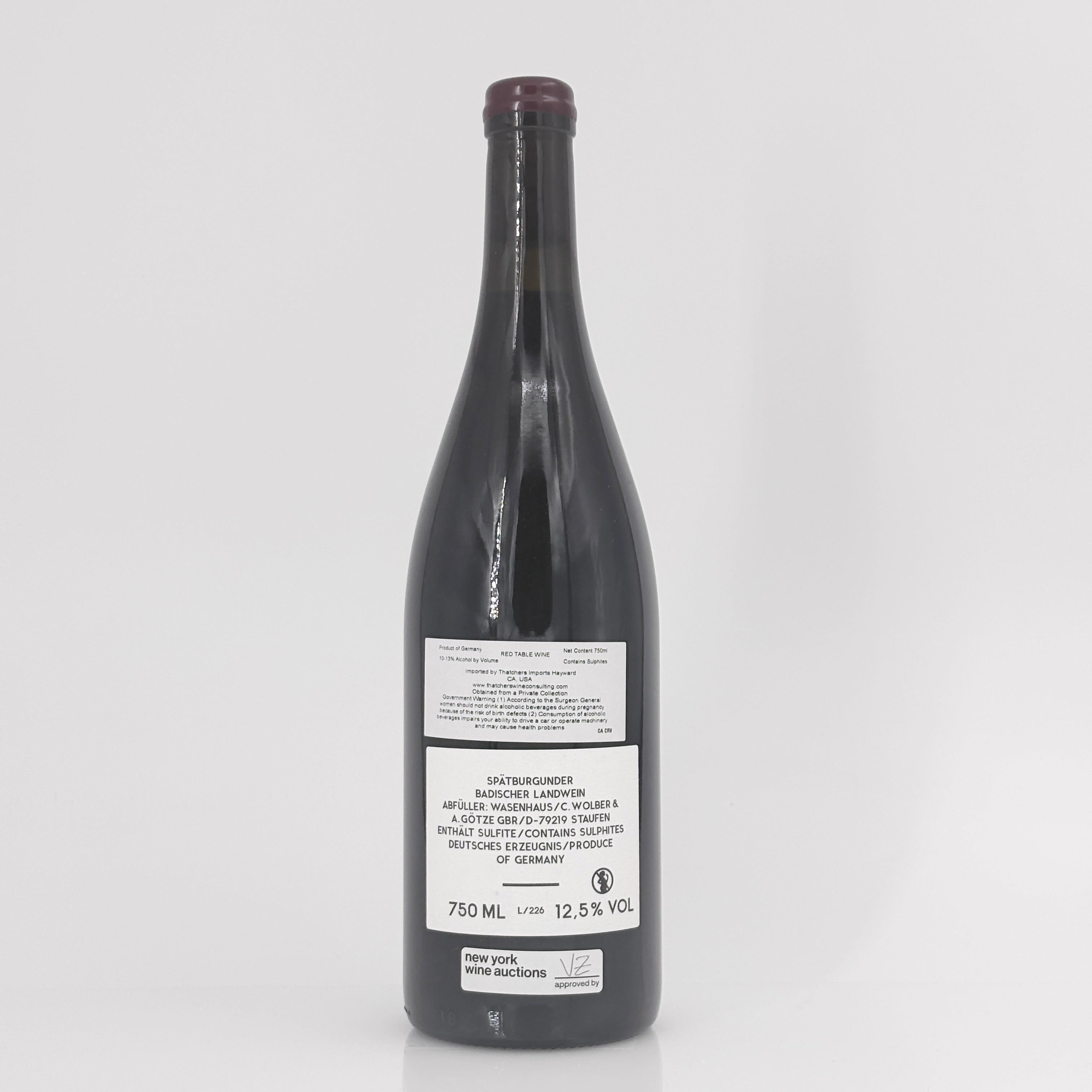 2022 Weingut Wasenhaus Spatburgunder Mohlin Baden, Germany