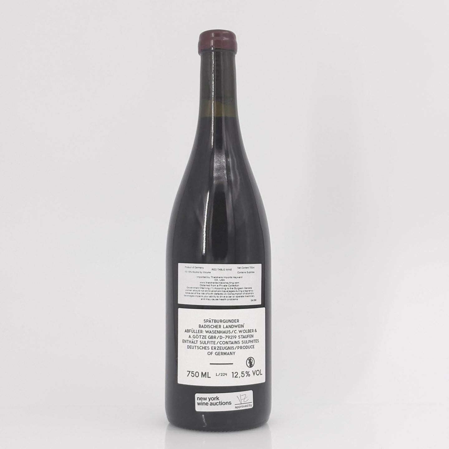 2022 Weingut Wasenhaus 'Bellen' Spatburgunder Baden, Germany