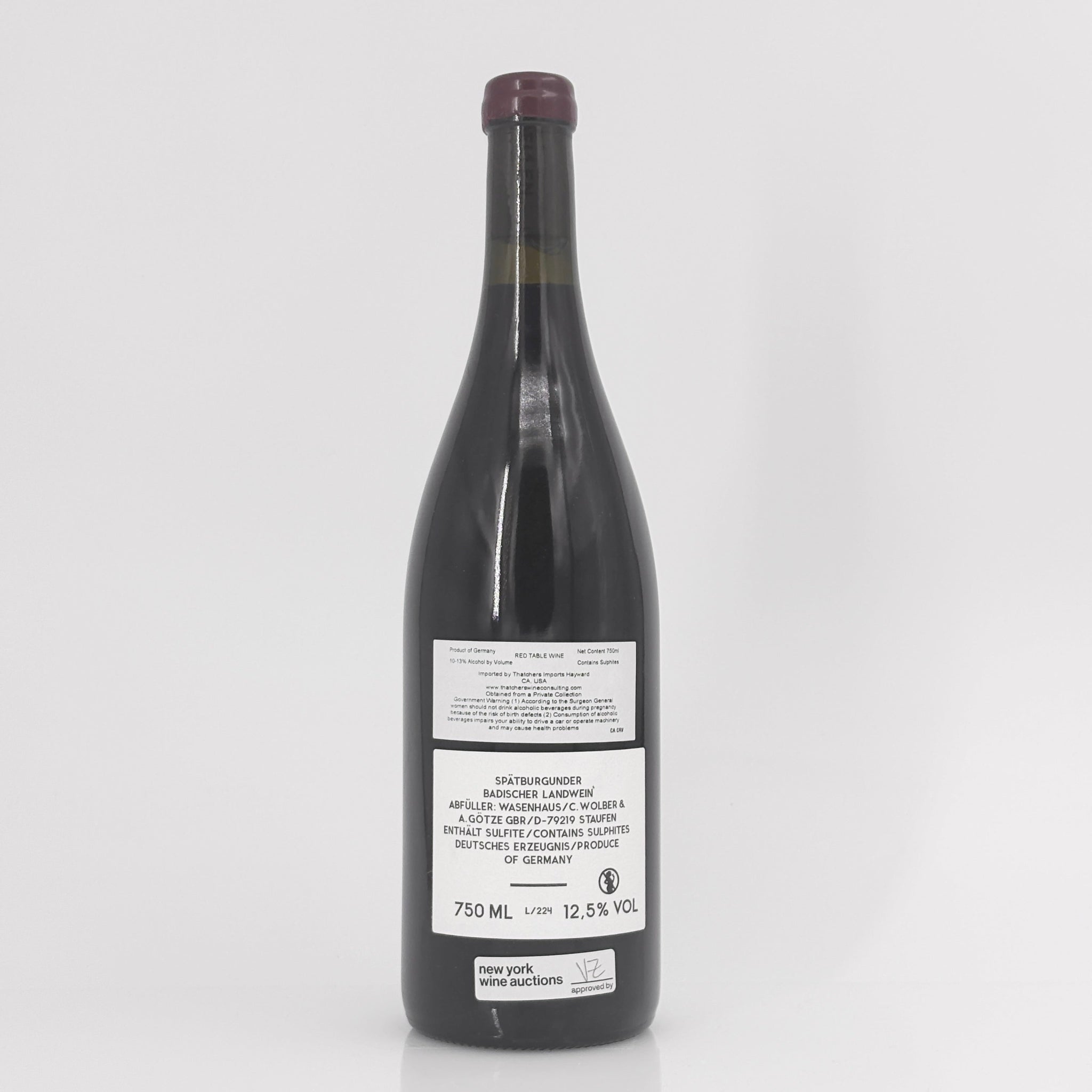 2022 Weingut Wasenhaus 'Bellen' Spatburgunder Baden, Germany
