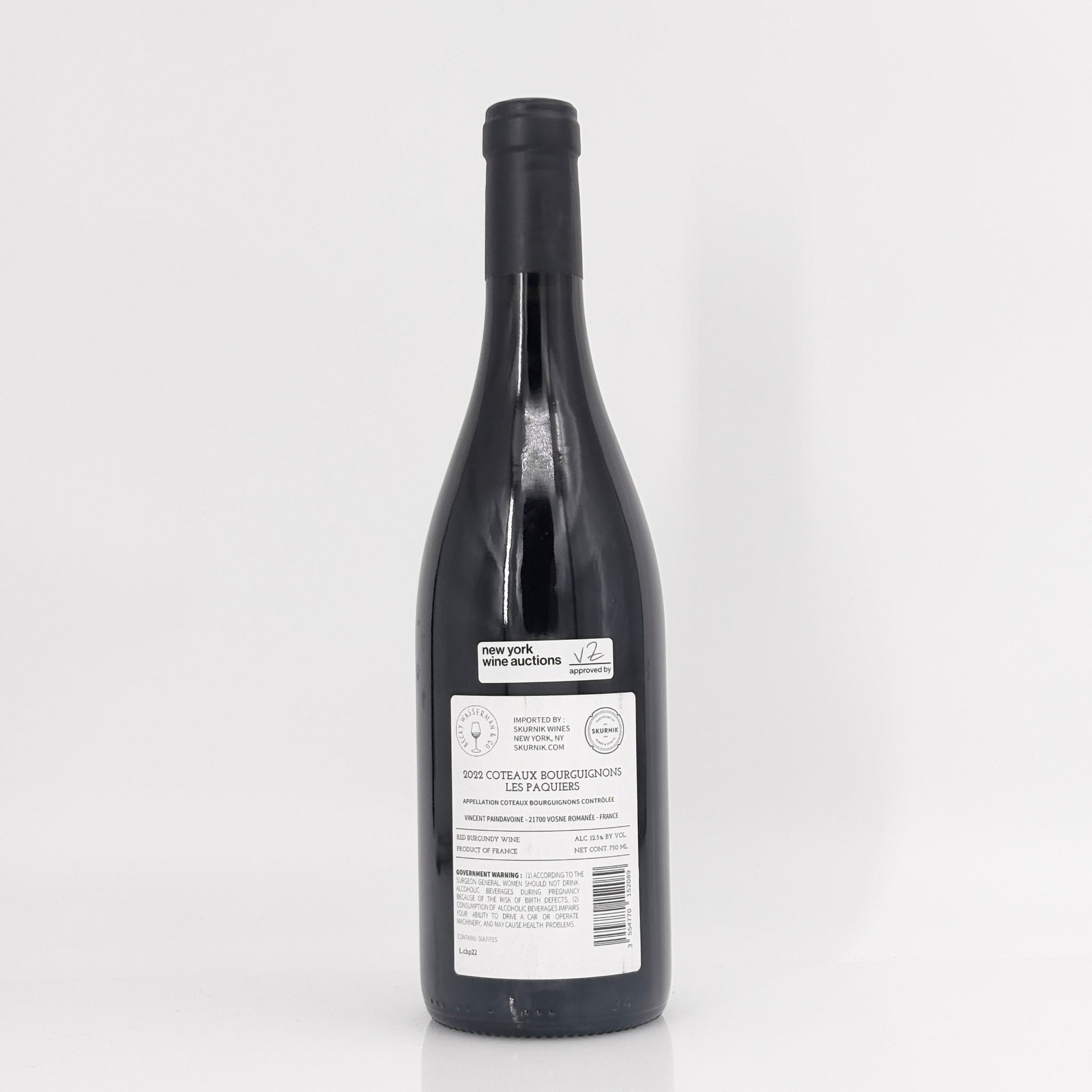 2022 Vincent Paindavoine Coteaux Bourguignons "Les Paquiers” Burgundy, France