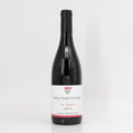 Wine bottle with a label on a white background