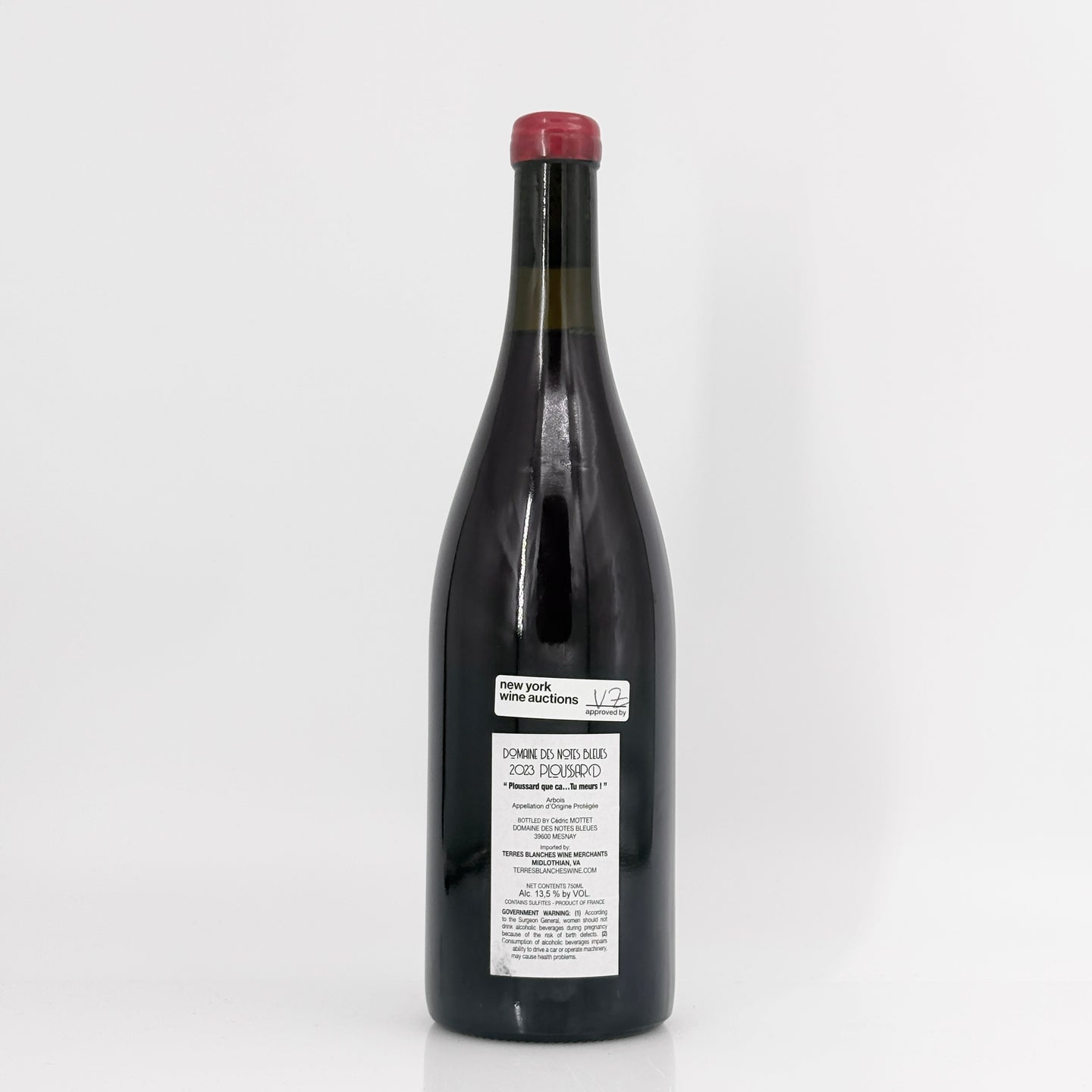 2023 Domaine des Notes Bleues Arbois Ploussard que ca Tu Meurs Jura, France