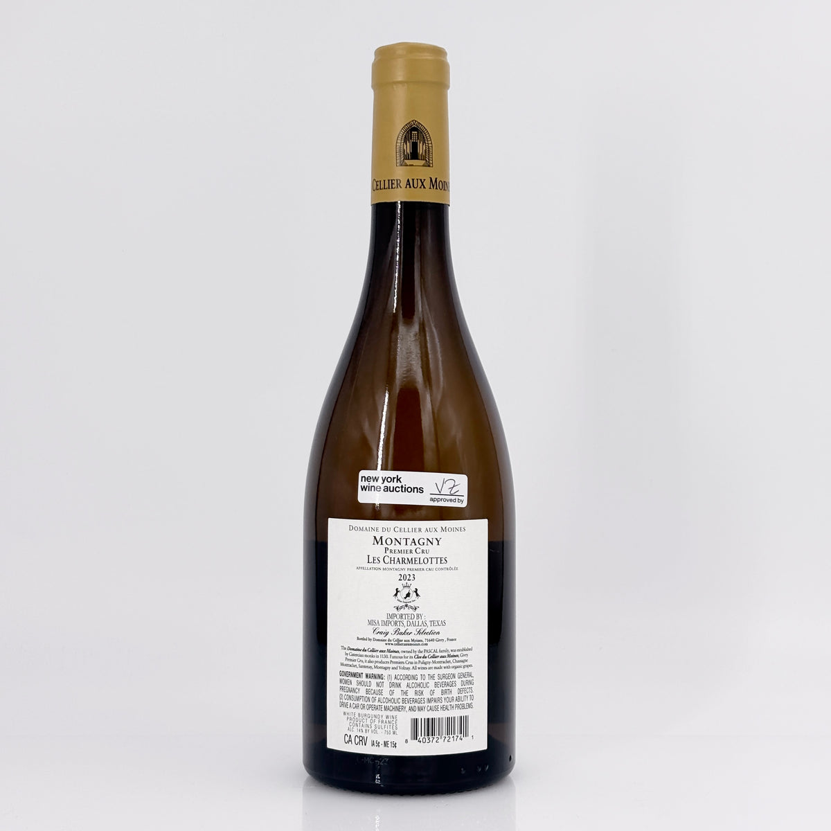 2023 Domaine du Cellier aux Moines Les Charmelottes Vieilles Vignes Montagny Premier Cru, France
