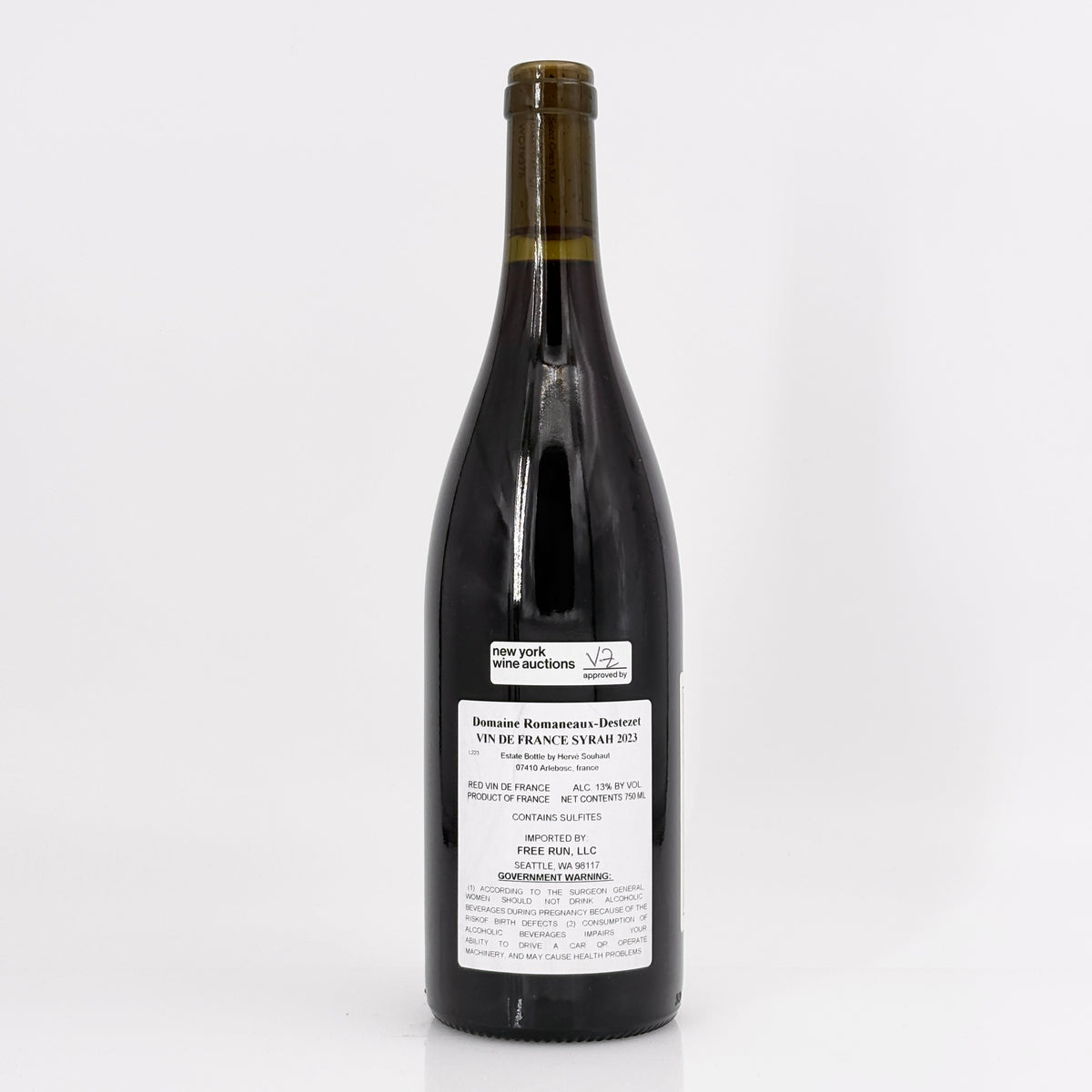 2023 Herve Souhaut Domaine Romaneaux-Destezet Syrah, IGP Ardeche, France