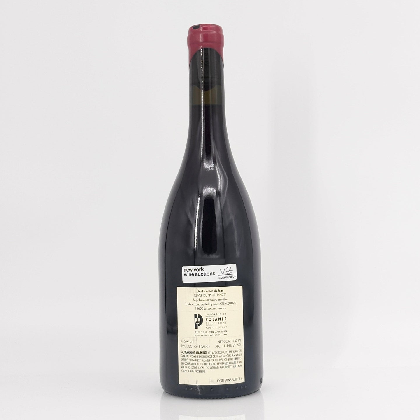 2023 Julien Crinquand 'Les Canons du Jean' Cuvee du P'tit Prince Jura, Vin de France