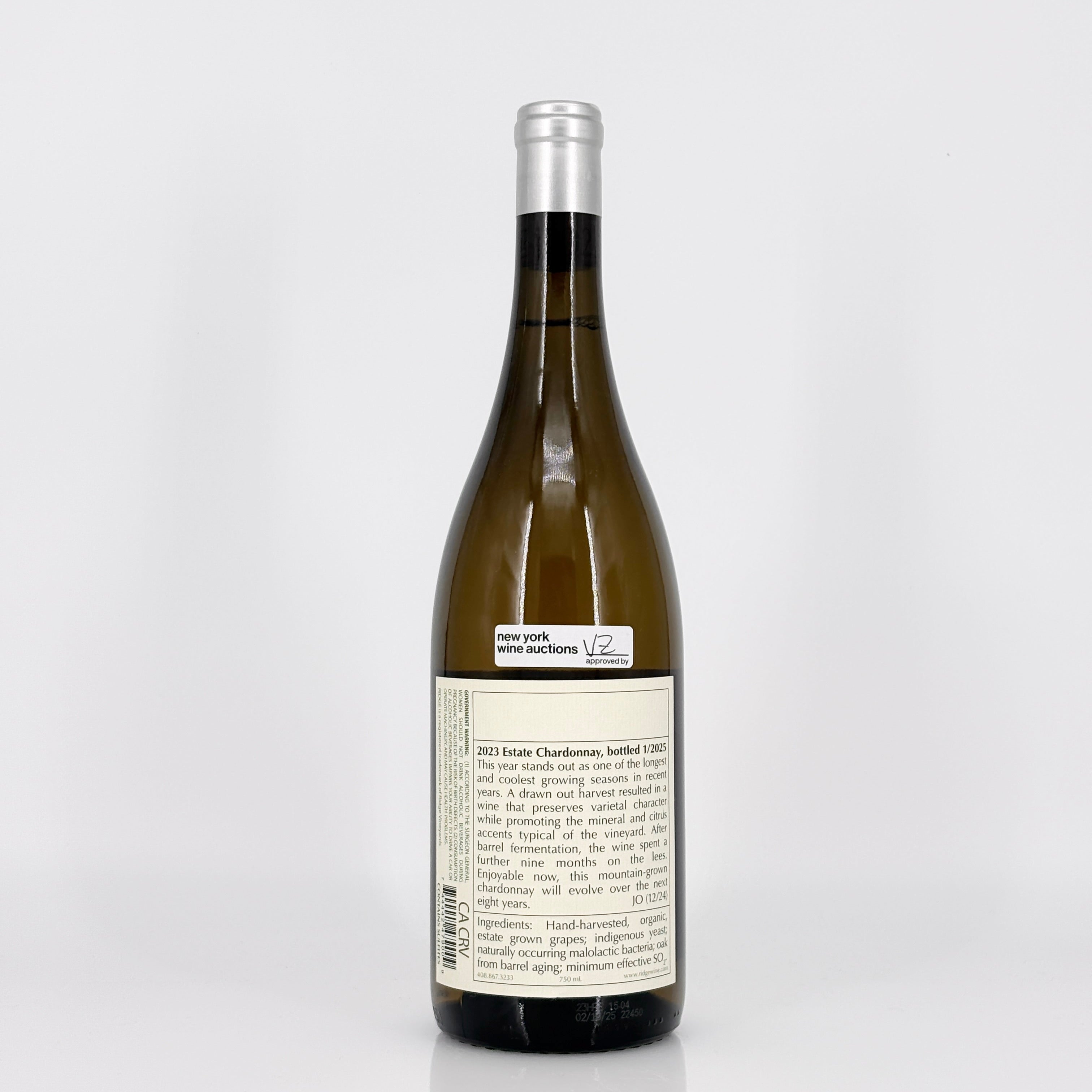 2023 Ridge Vineyards Estate Chardonnay, Santa Cruz Mountains, USA
