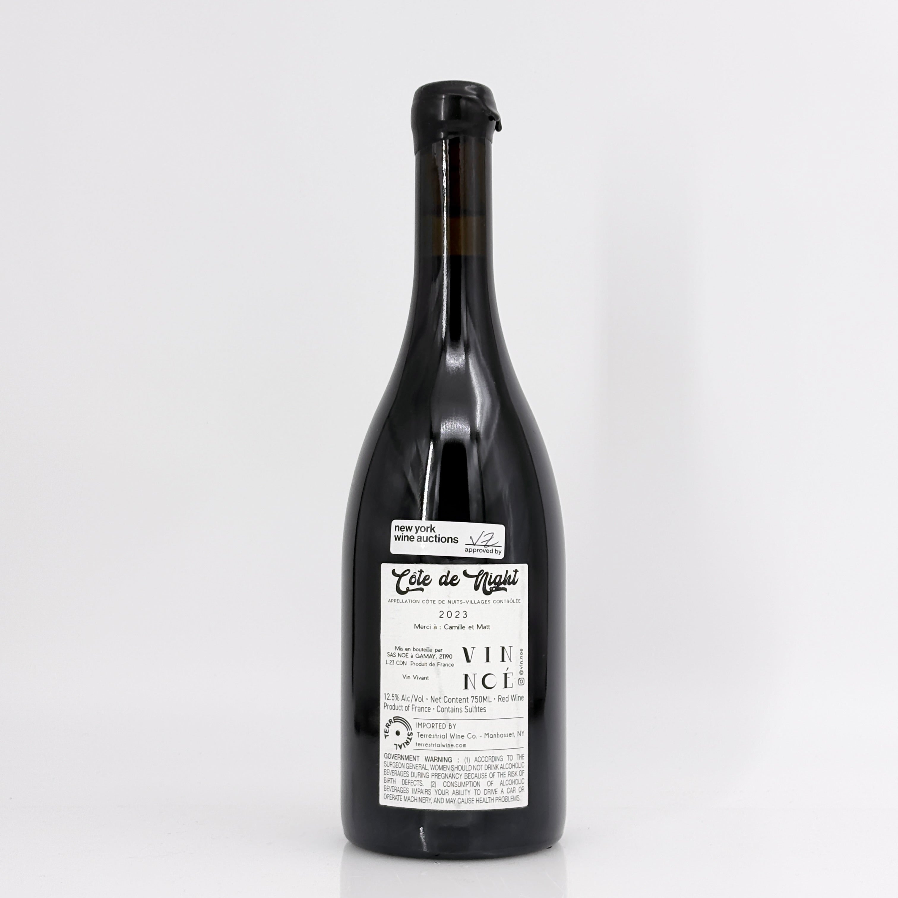 2023 Vin Noe Cote de Nuits-Villages 'Cote de Night', Burgundy, France