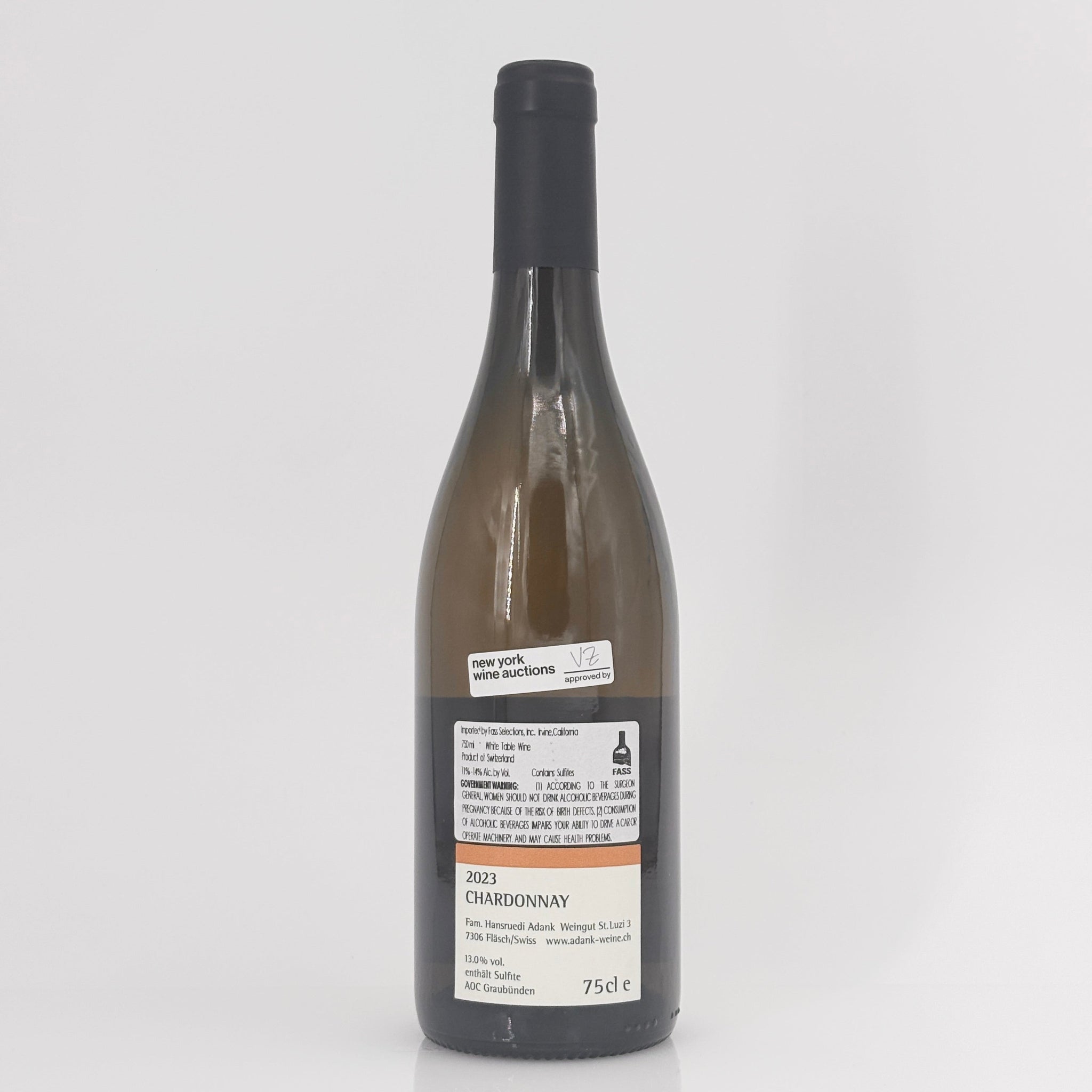 2023 Weingut Familie Hansruedi Adank Chardonnay Graubunden, Switzerland
