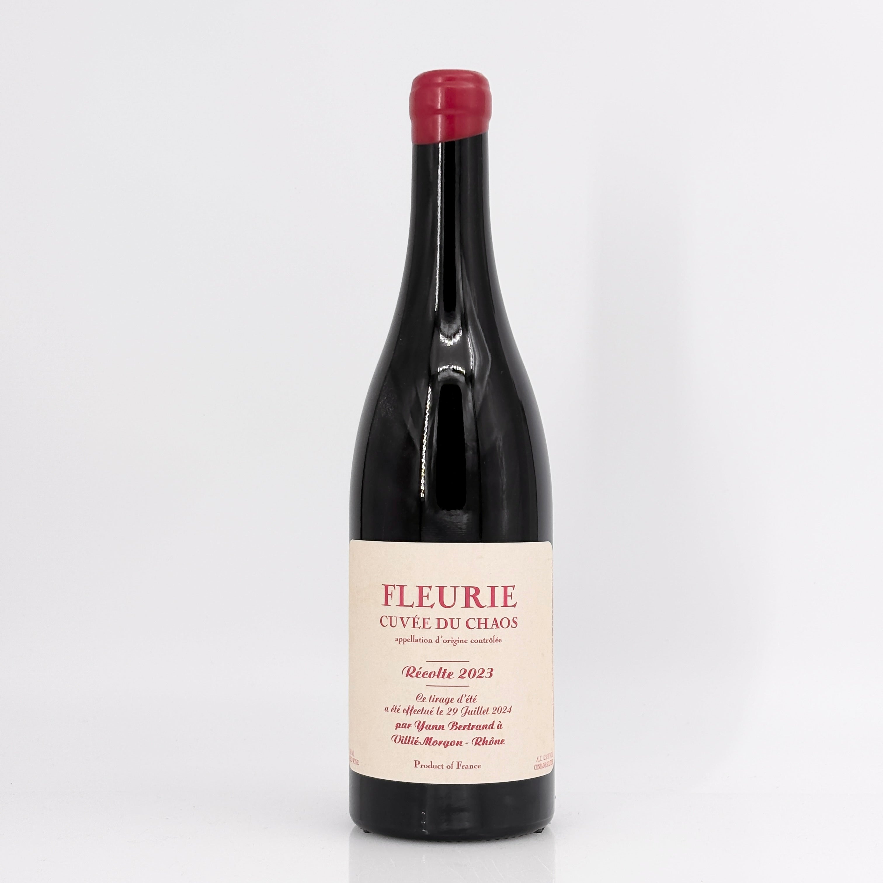 2023 Yann Bertrand Fleurie 'Cuvee du Chaos, Beaujolais, France