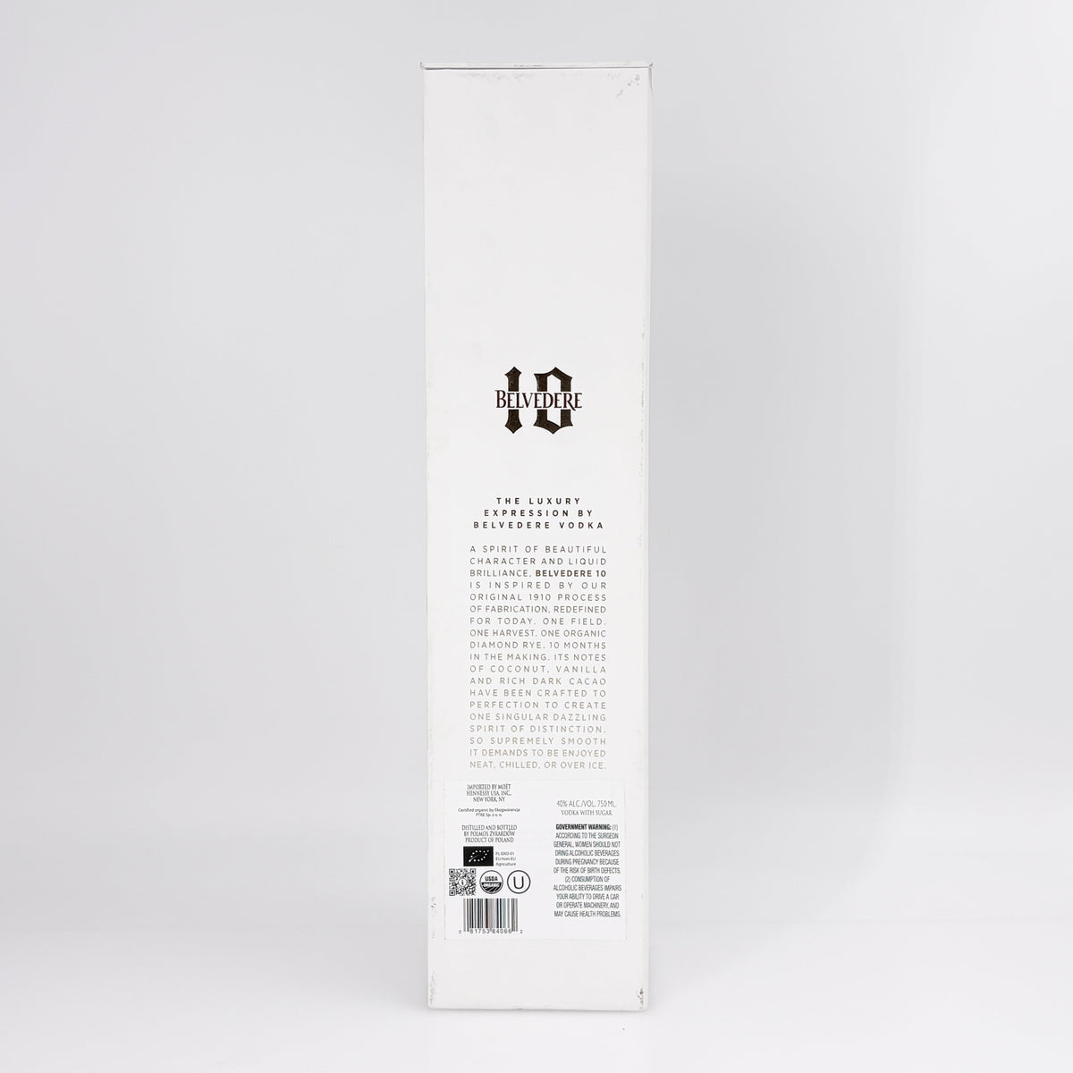 Belvedere 10 Organics Vodka (OC), Poland