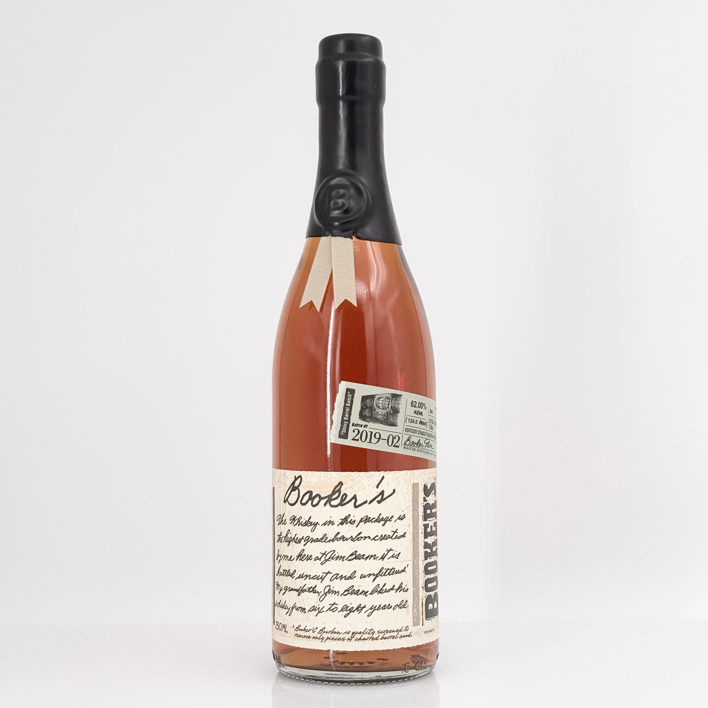 Booker's Bourbon 2019-02 "Shiny Barrel Batch" Kentucky Straight Bourbon Whiskey, 124 Proof