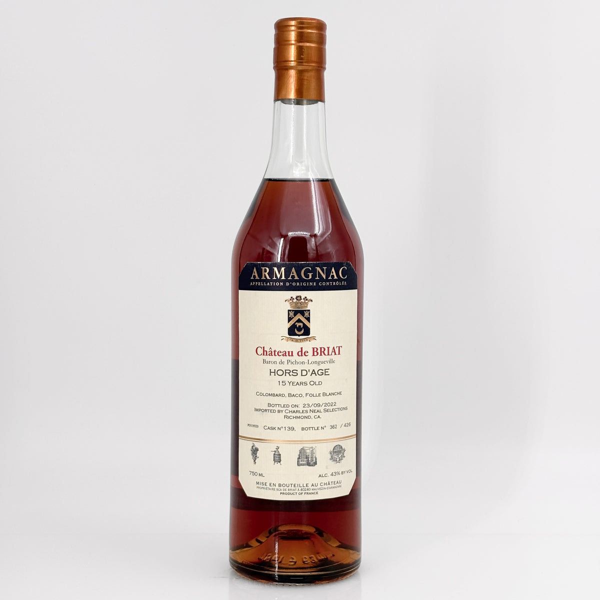 Chateau de Briat 15 Year Old Hors d'Age, Armagnac, France
