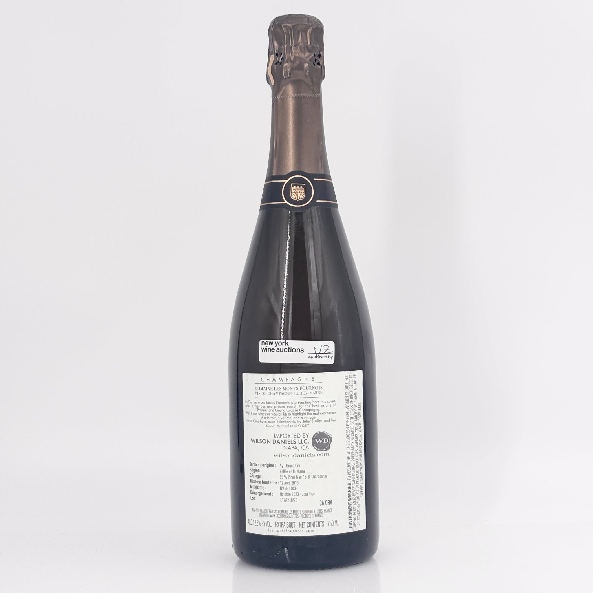 Domaine Les Monts Fournois 'Vallee' 75 Mois de Cave Mareuil - Ay Premier Cru Extra Brut Champagne, France NV