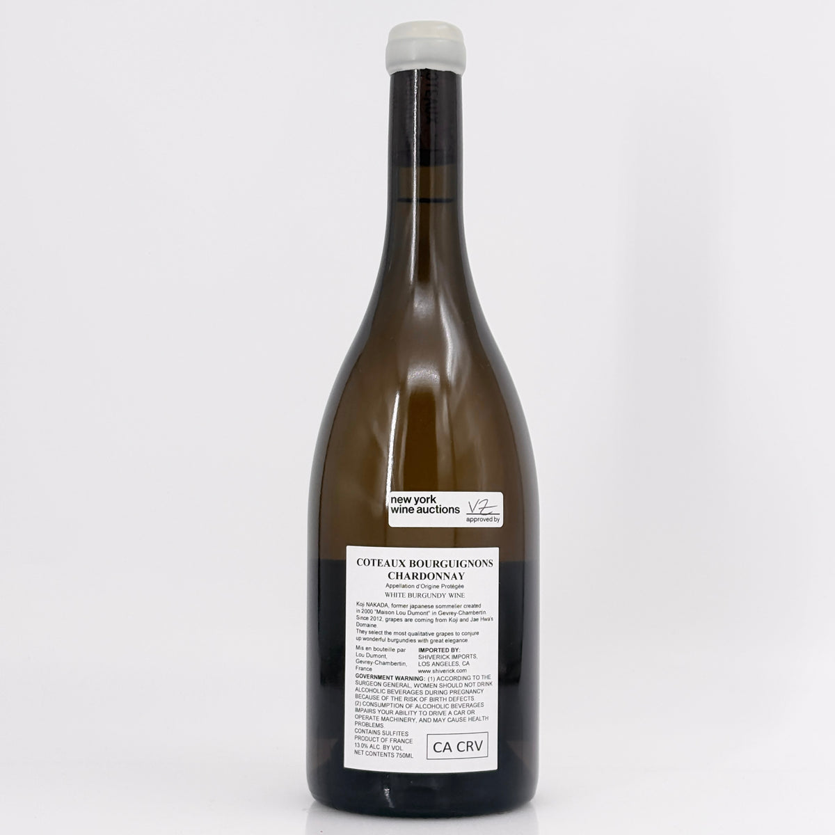 2022 Domaine Koji et Jae Hwa Coteaux Bourguignons Chardonnay, Burgundy, France