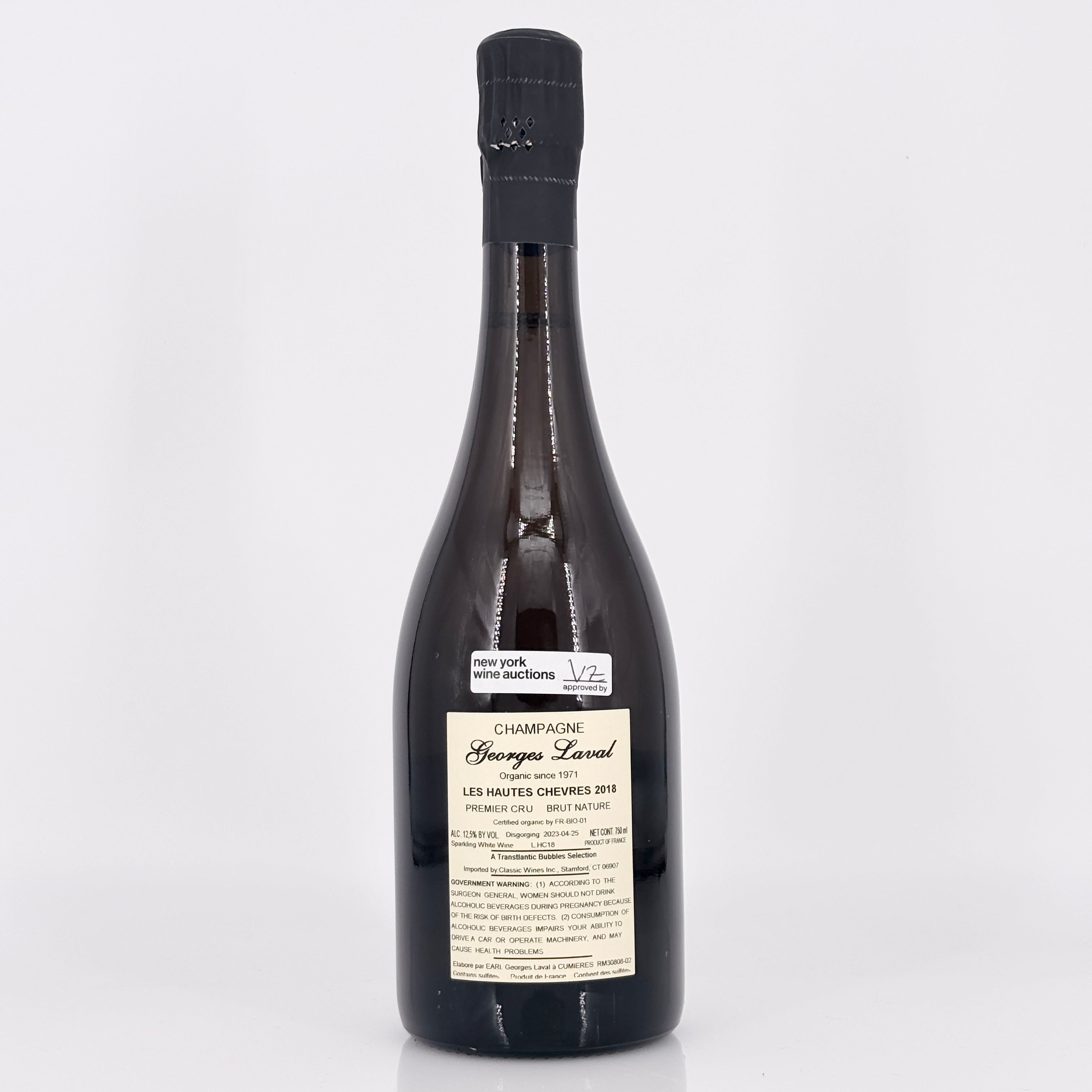 Georges Laval Les Hautes Chèvres, Brut Nature Champagne, France (2018)