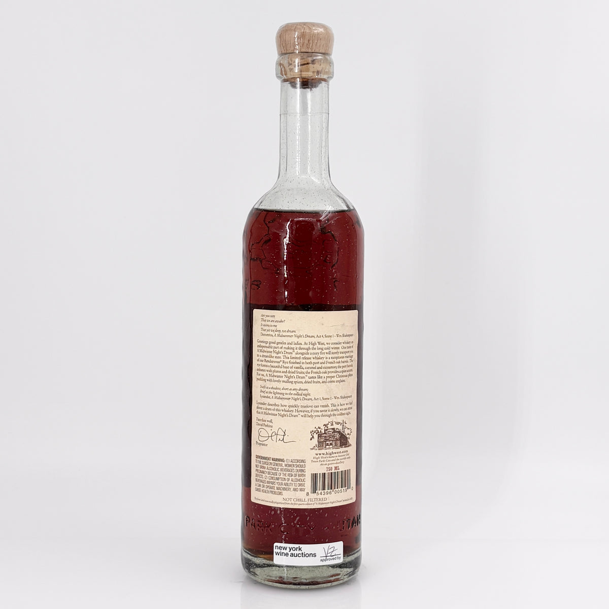 High West Distillery A Midwinter Night Dram Act 2.1 Scene 1446
