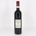 Wine bottle with a label on a white background