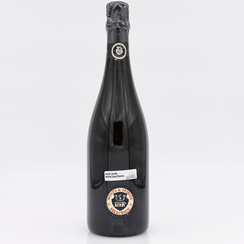 Bottle of champagne on a white background