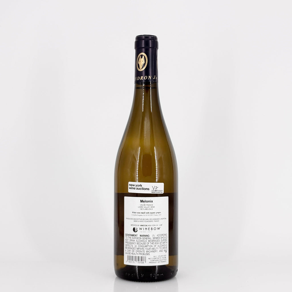 Bottle of wine on a white background