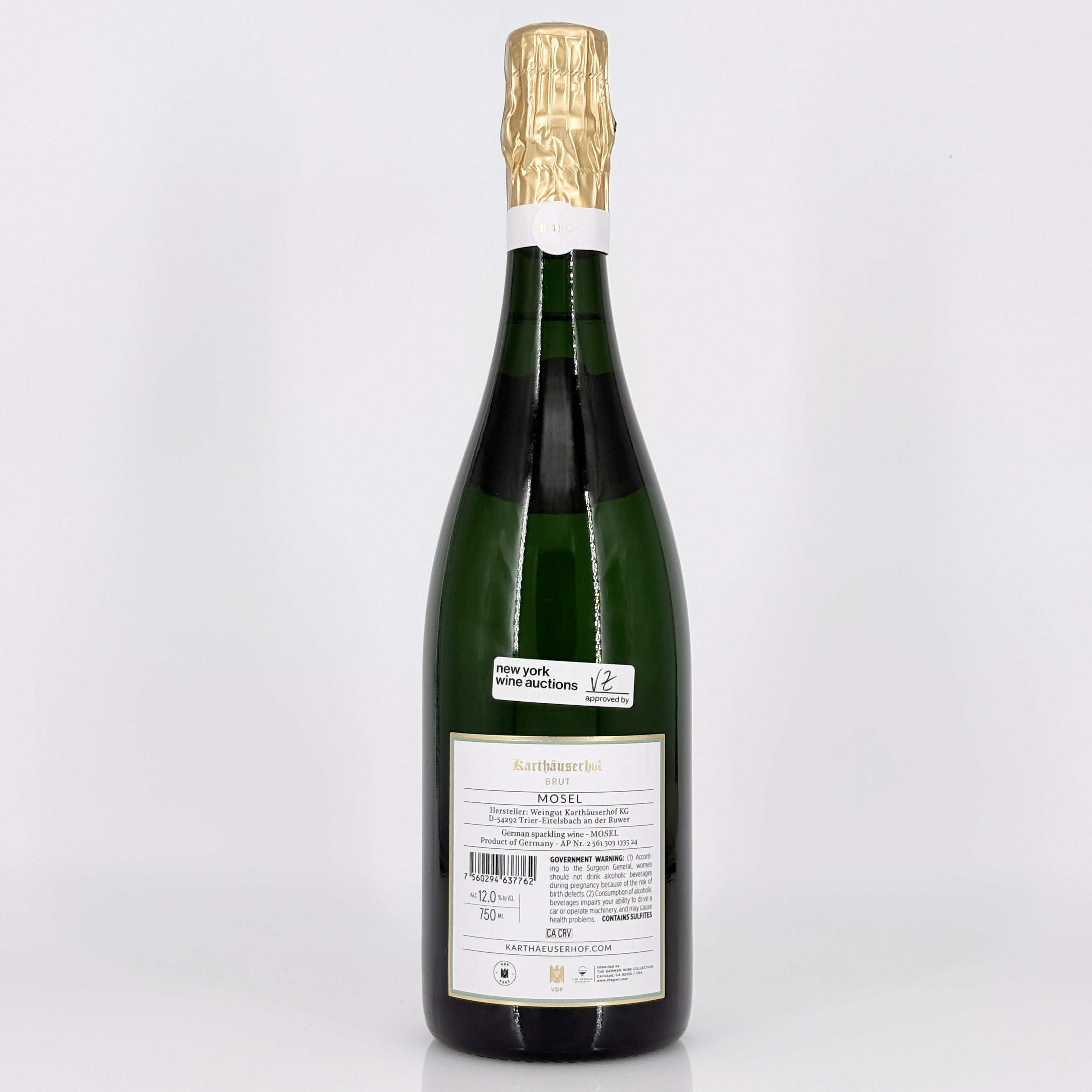 Karthauserhof Sekt Riesling Brut, Mosel, Germany NV