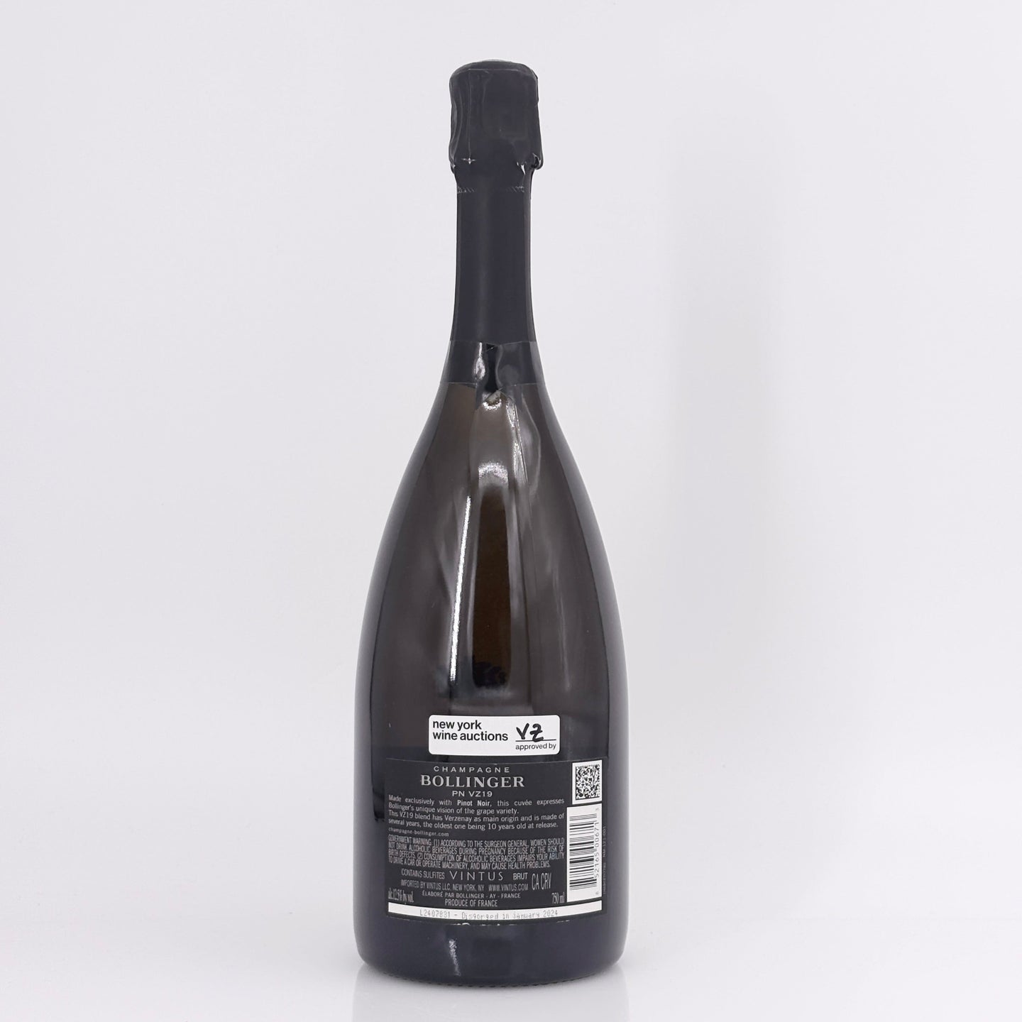 NV Bollinger PN VZ19 Brut Champagne, France (base 2019)
