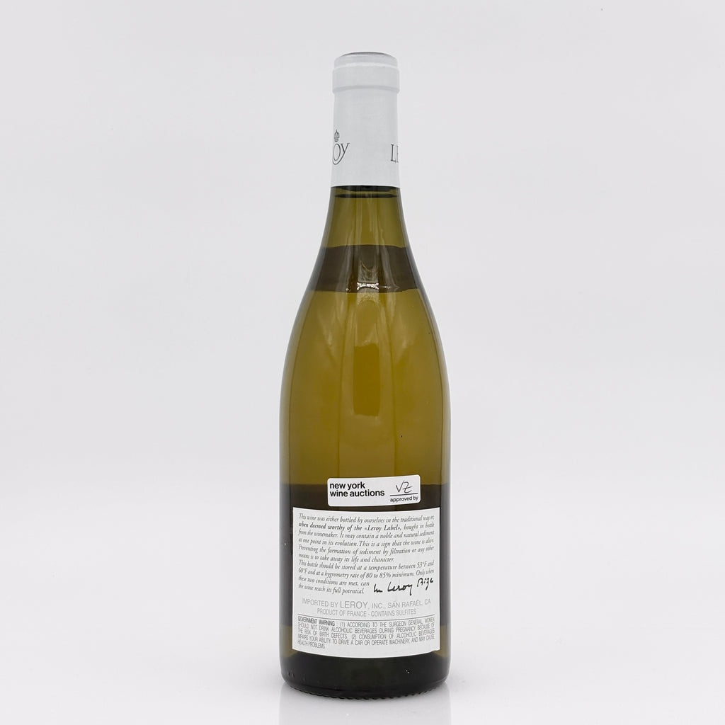 Wine bottle with a label on a white background