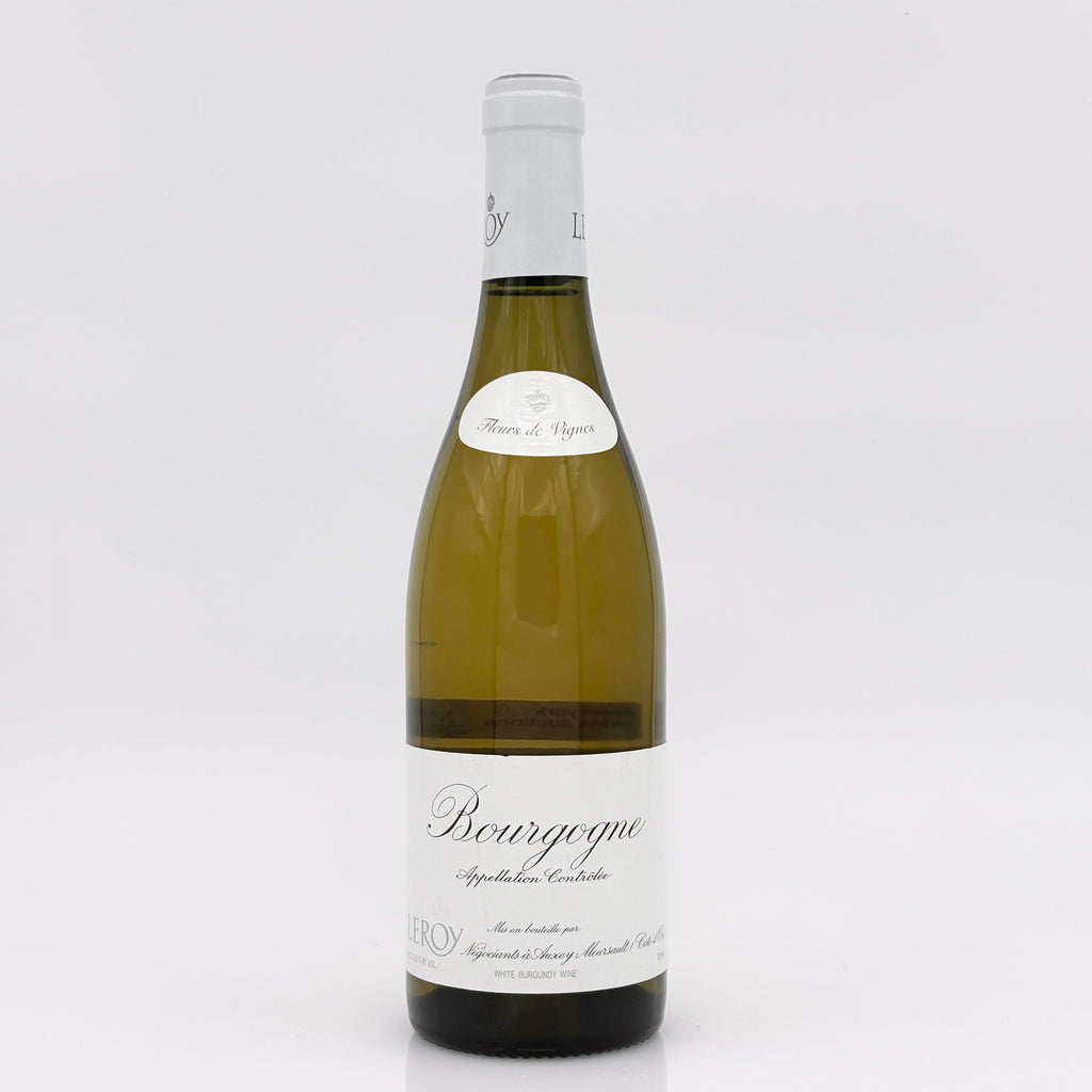 Wine bottle with a label on a white background