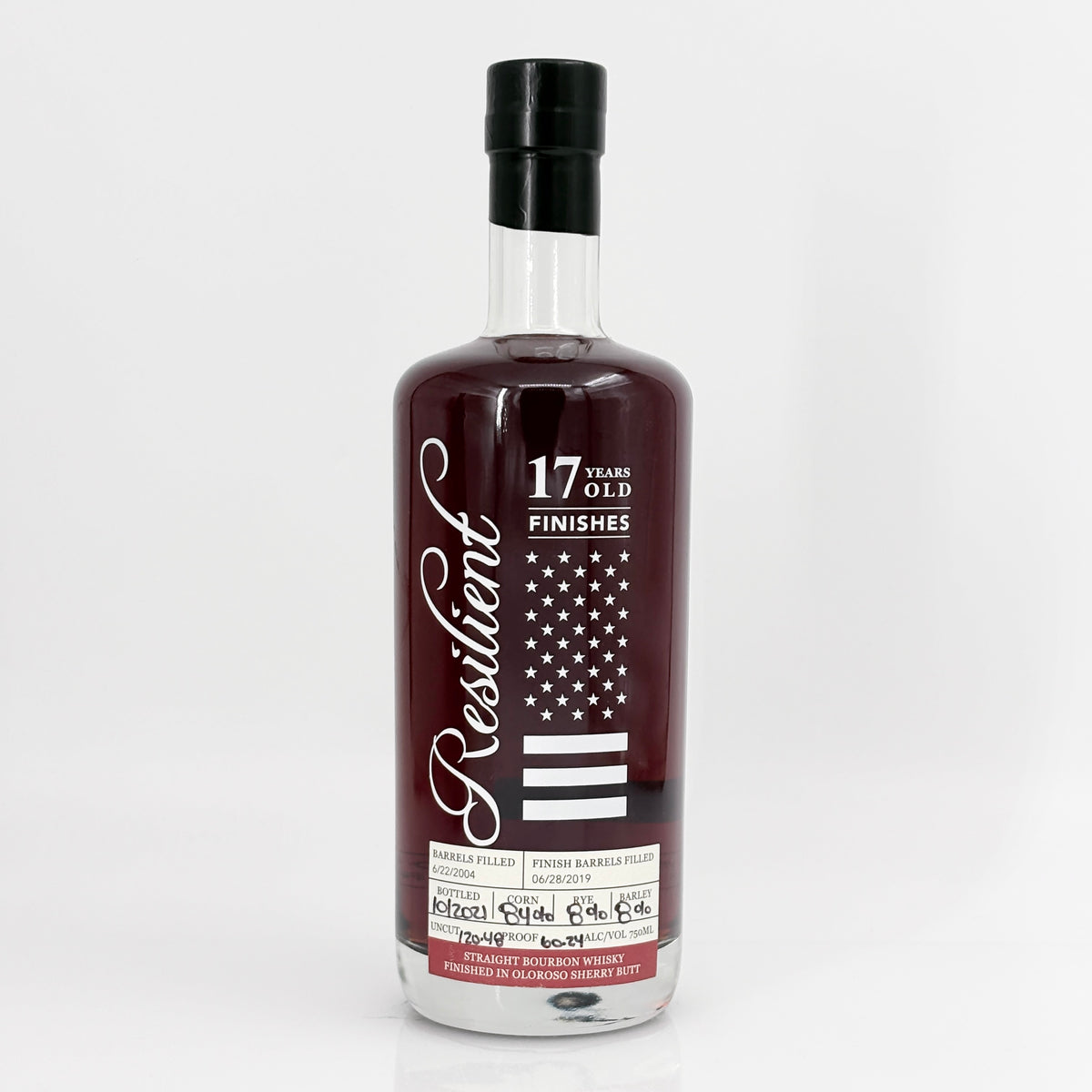 Resilient 17 Year Old Oloroso Sherry Finish Straight Bourbon Whisky, USA