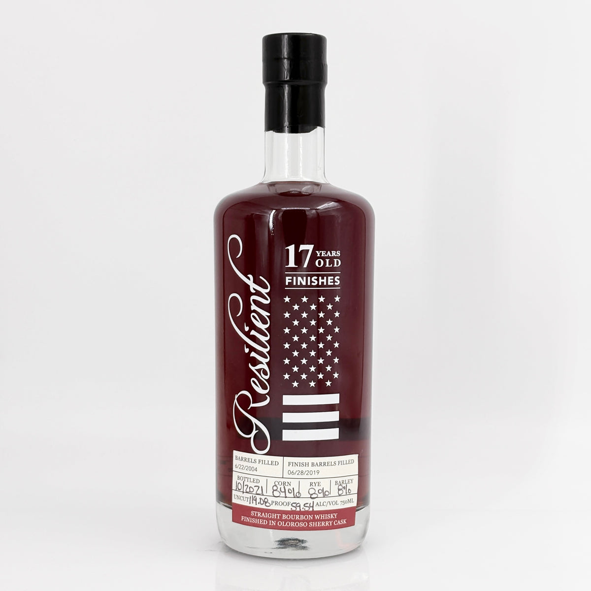 Resilient 17 Year Old Oloroso Sherry Finish Straight Bourbon Whisky, USA