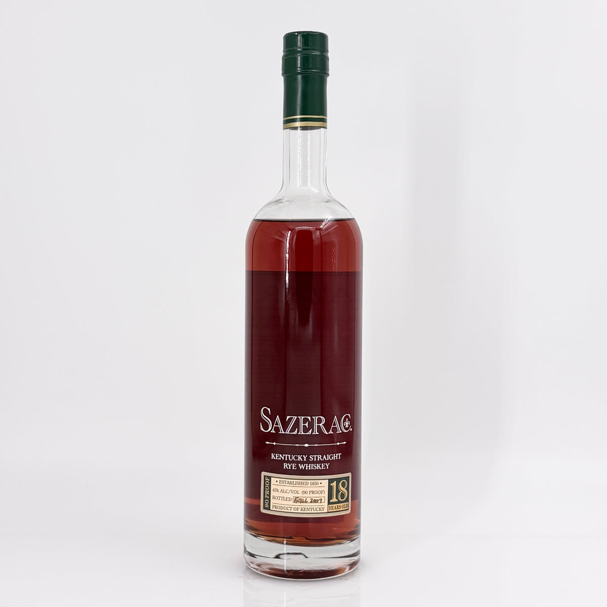 Sazerac 18 Year Old Straight Rye Whiskey, Kentucky, USA