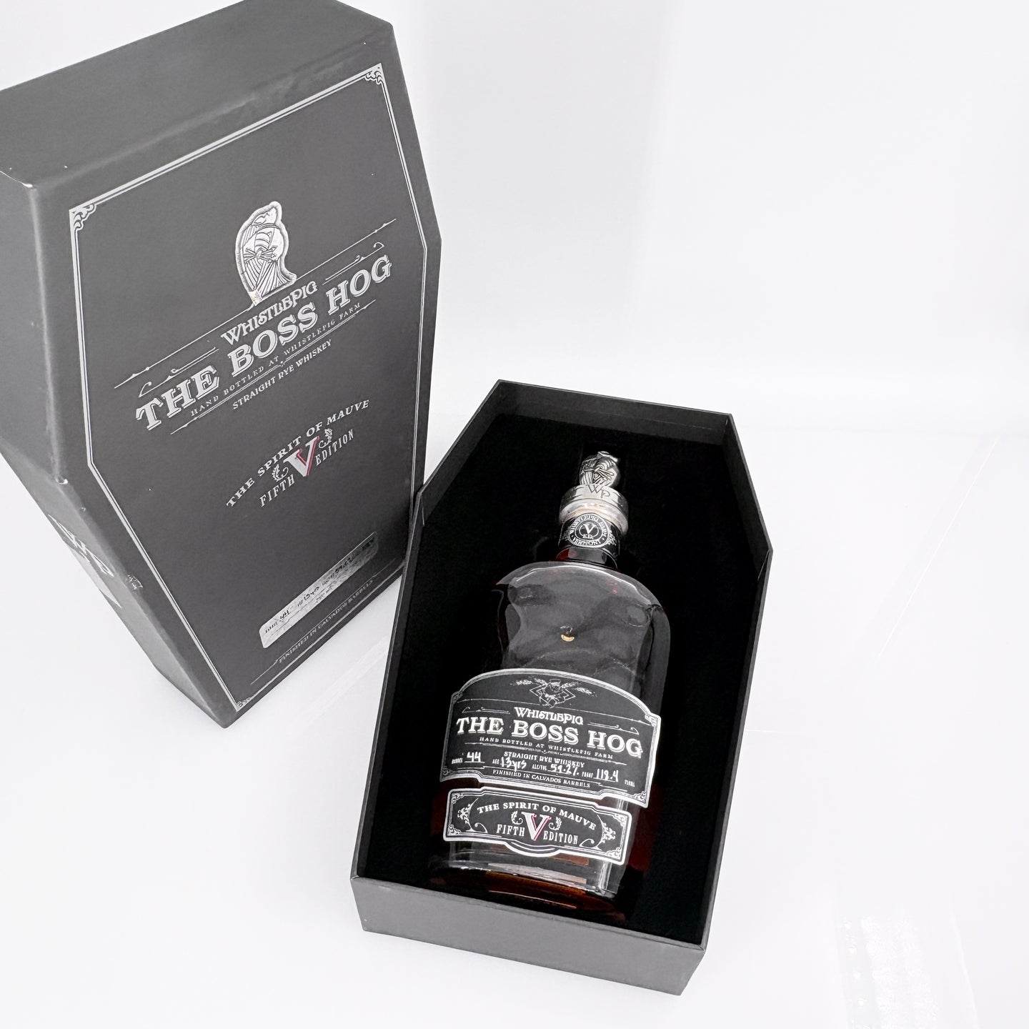 WhistlePig 'The Boss Hog V' "The Spirit Of Mauve" Straight Rye Whiskey, Barrel #44 Vermont, USA